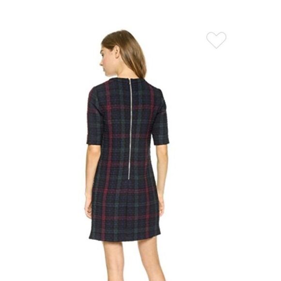 Elizabeth and James plaid Claremont quilted XS shift dress - Picture 3 of 5